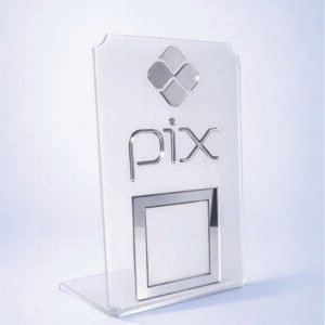 Display de Mesa PIX em Acrílico